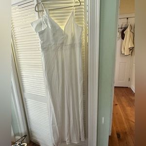 Lulus white jumpsuit with big bow in back